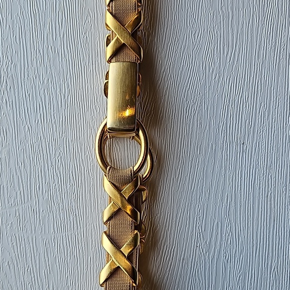 Vintage Gold X and O High Waist Belt - Picture 3 of 9